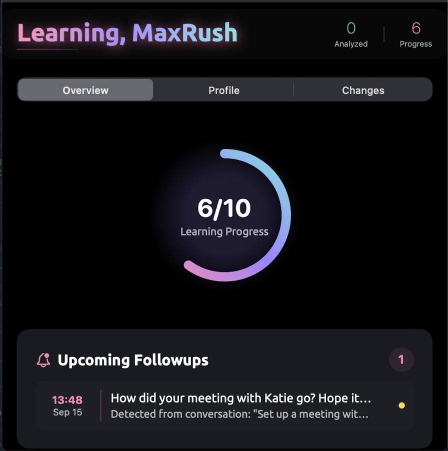 Learning Progress Dashboard - Built to Remember You